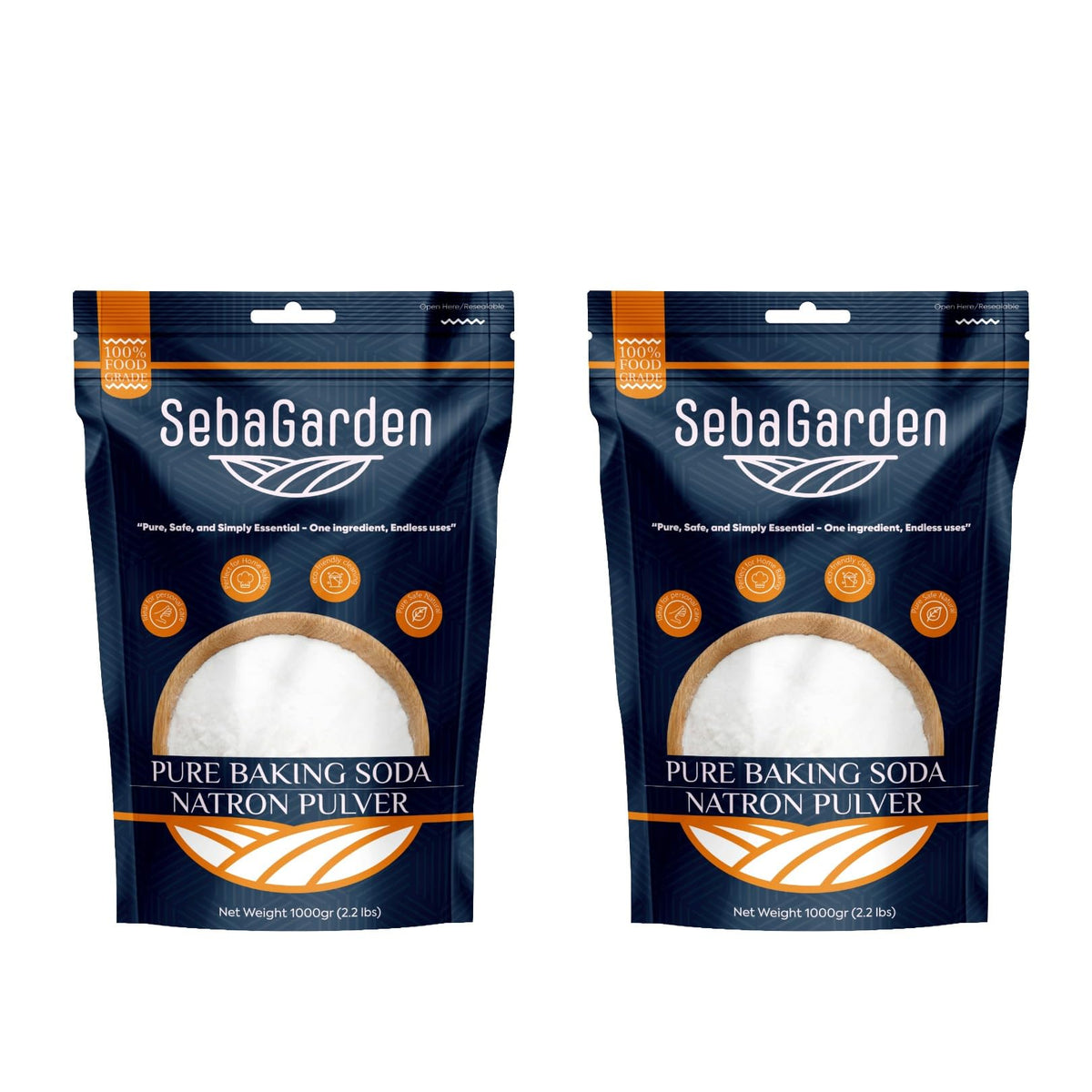 Seba Garden Premium Choice Pure Baking Soda Food Grade Aluminium-Free