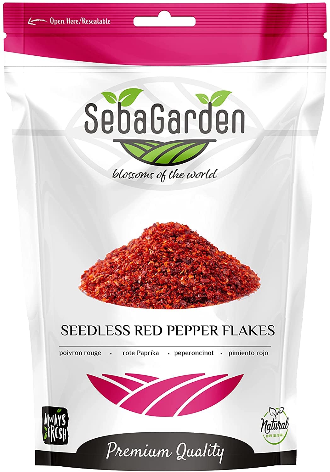 Seba Garden Premium Choice Turkish Silk Chili Pepper Flakes Pul Biber | 250g