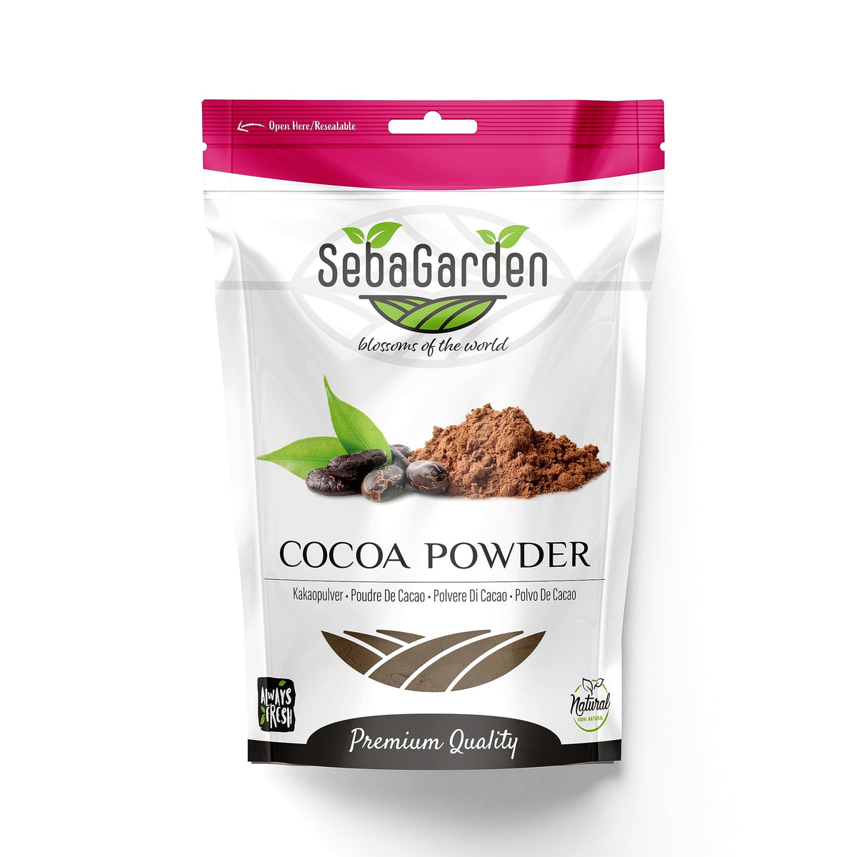 Seba Garden Premium Choice Organic Cocoa Powder Unsweetened Cacao