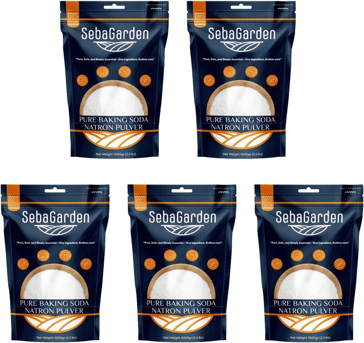 Seba Garden Premium Choice Pure Baking Soda Food Grade Aluminium-Free