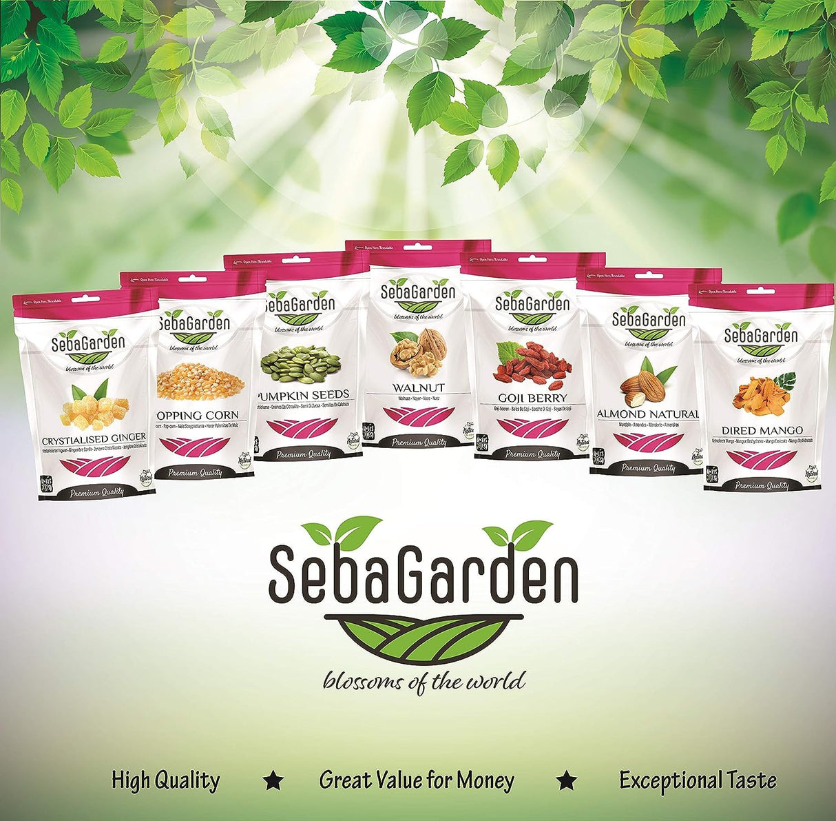 Seba Garden Roasted Lightly Salted Sunflower Seeds in Shell | 500g