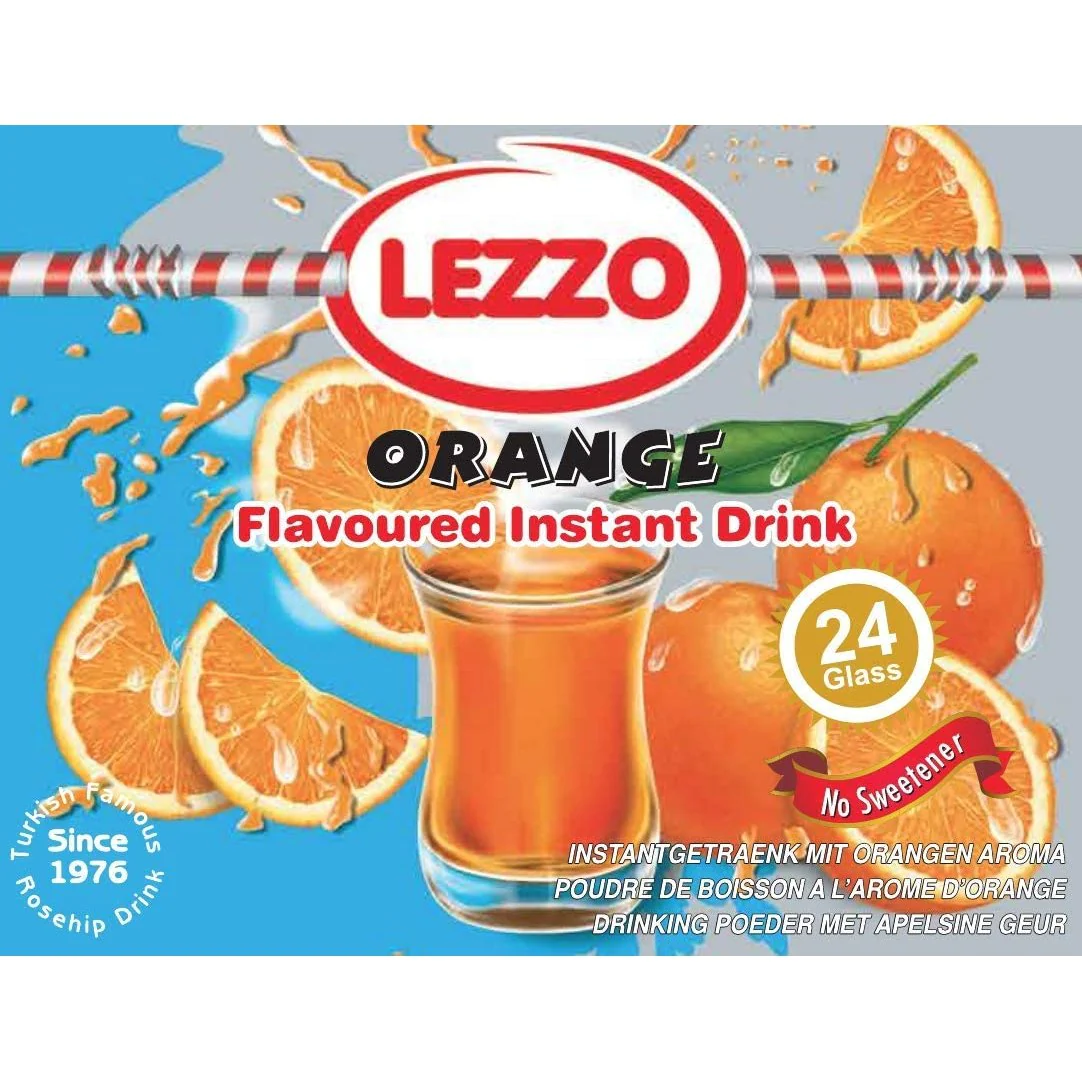[LZ008] Lezzo Orange Flavoured Instant Tea 600g