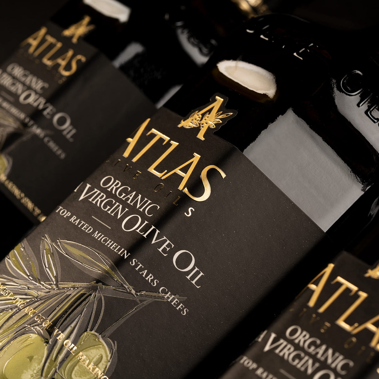 Atlas Olive Oil Premium Organic Moroccan Extra Virgin Olive Oil | 1L Glass Bottle