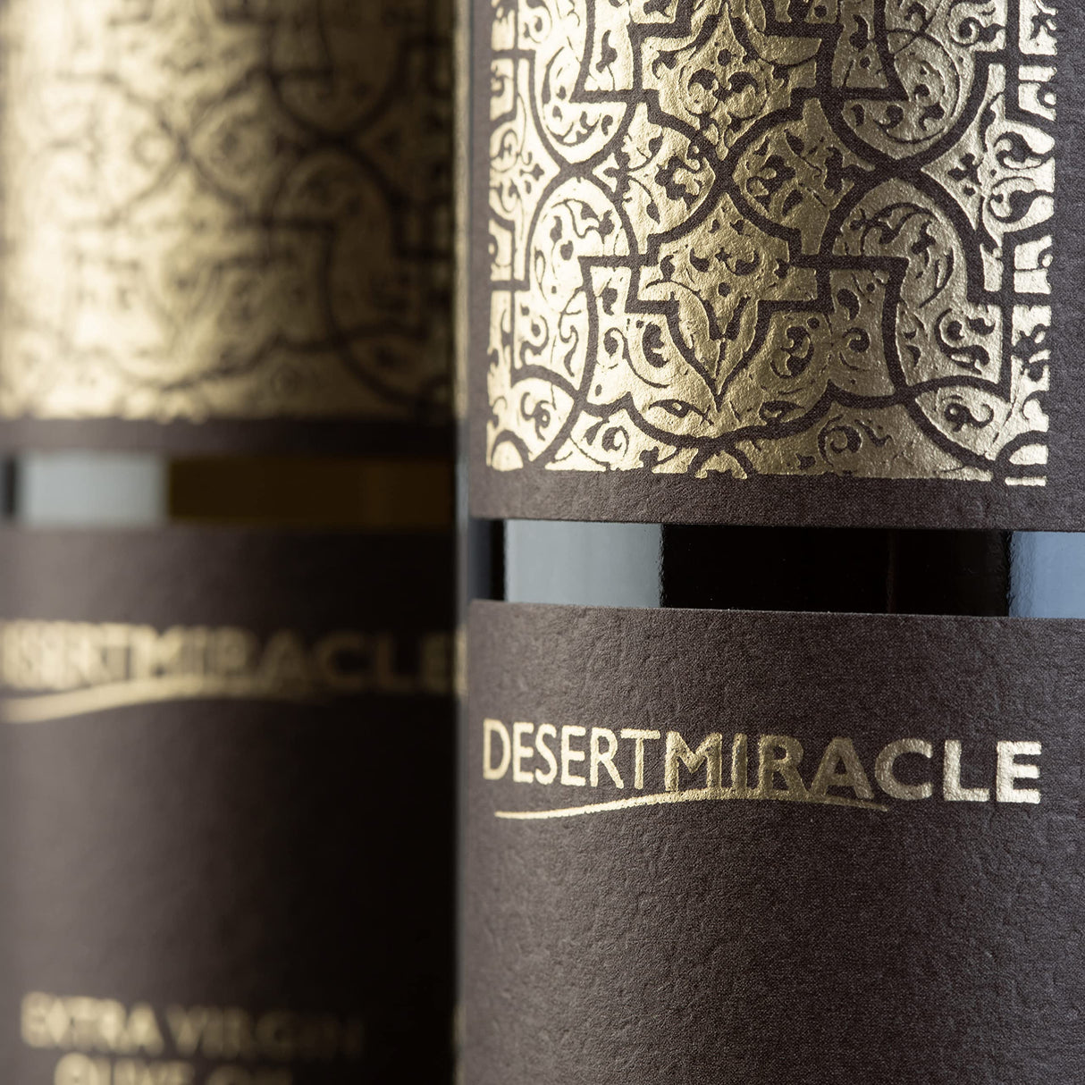DESERT MIRACLE Ultra-Premium Organic Extra Virgin Polyphenol Rich Olive Oil | 250ml Glass Bottle