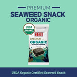 CHOI'S 1 Daechun Certified Organic Roasted Seaweed Snacks | 20 Individual Packs
