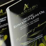 Atlas Olive Oil Premium Organic Moroccan Extra Virgin Olive Oil | 3L Tin