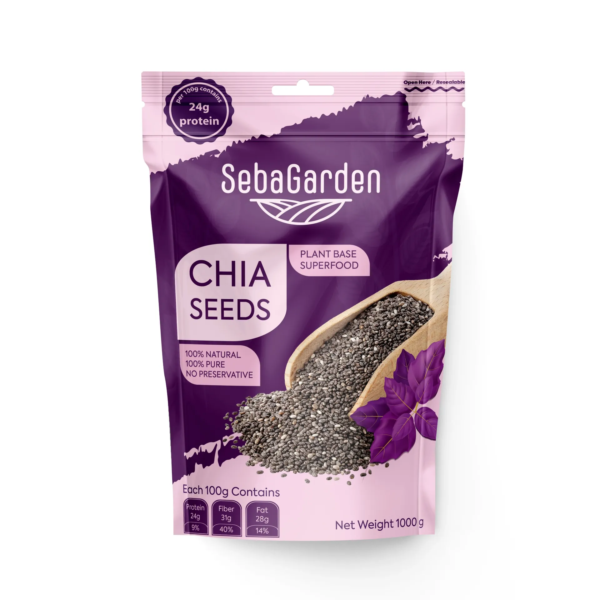 Seba Garden Chia Seeds 1kg