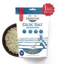 Seba Garden Celtic Sea Salt Grey, 1kg - Reseallable Bag of Grey Sea Salt, Hand Harvested, Contains Over 82 Essential Minerals