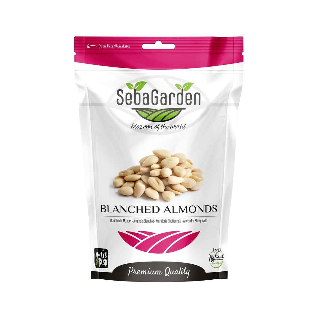 Seba Garden Whole Blanched Almonds 1kg