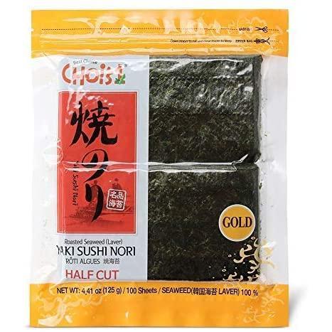 DAECHUN Sushi Nori Seaweed Gold Grade 100 Half Sheets