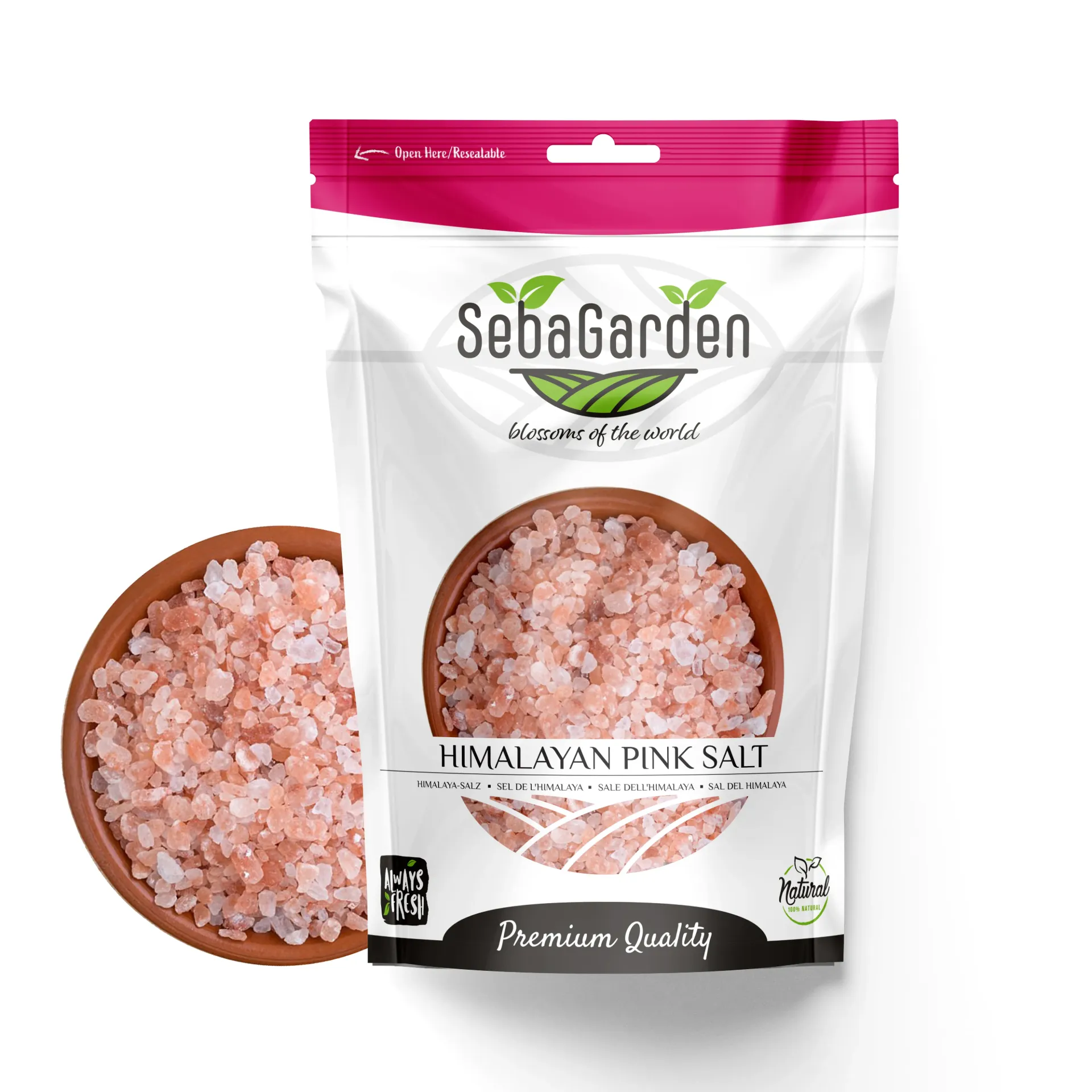 Seba Gaden Himalayan Pink Salt Coarse 1kg