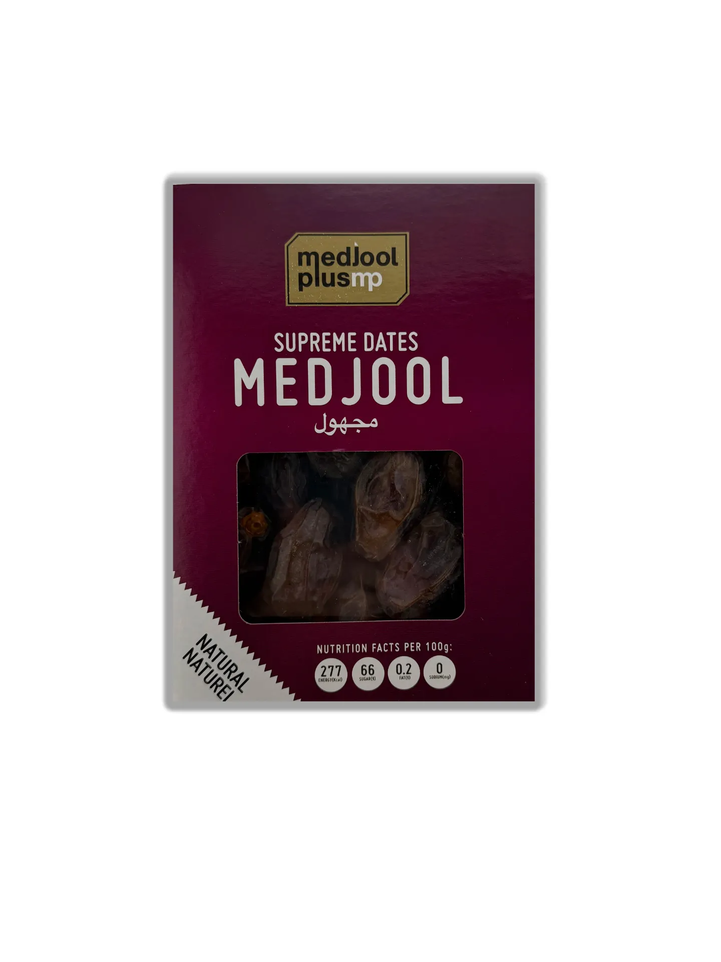Medjool Plus - Medjool Dates 1000 g – Large, Juicy & Naturally Sweet – No Added Sugar, Purple Package, Ready to Eat – Fresh Harvest Quality Fruit Snack