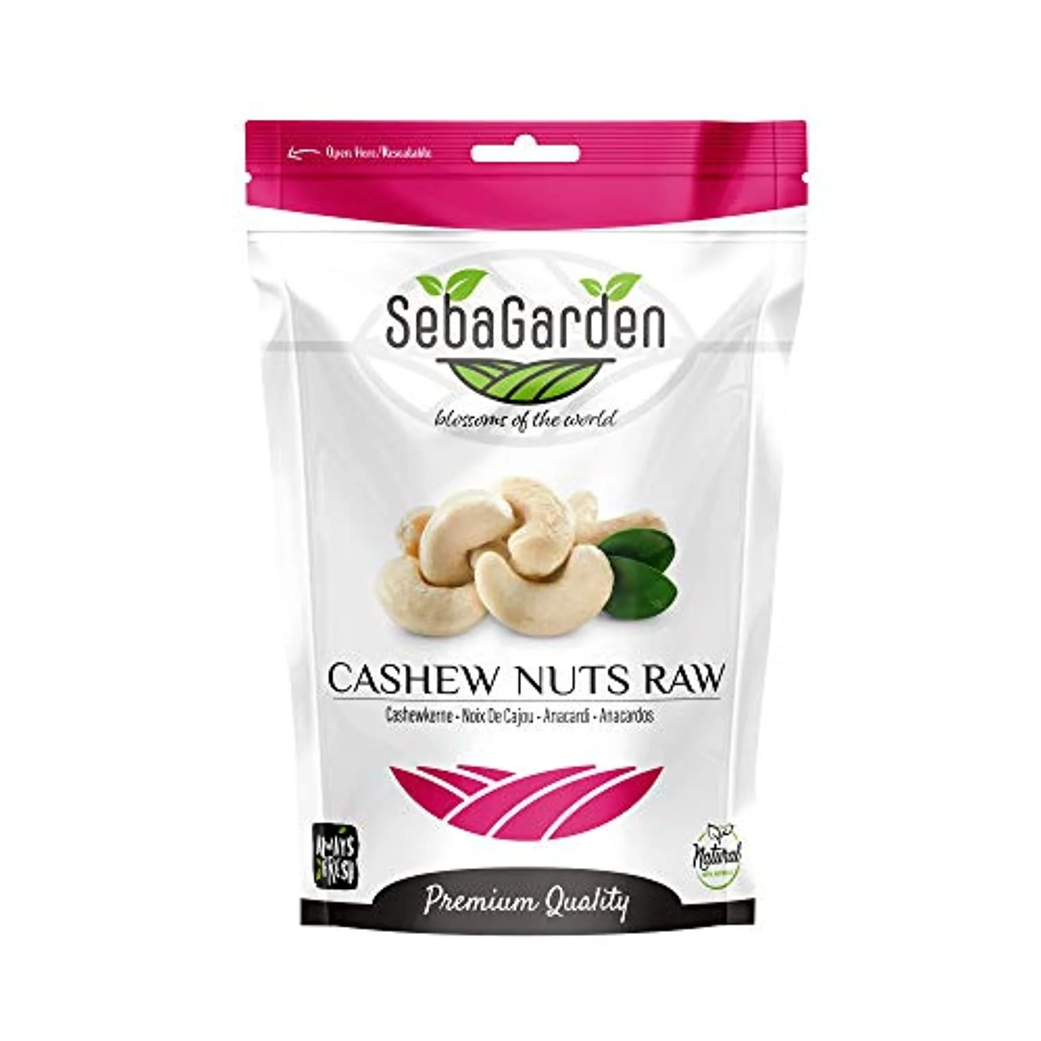 Seba Garden Raw Whole Cashews - 1kg