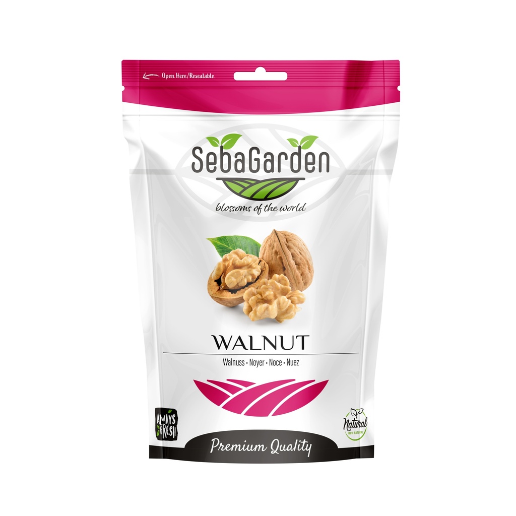 [SG003] Seba Garden Walnut Halves, 800 g , Naturally Gluten-Free, No Preservatives