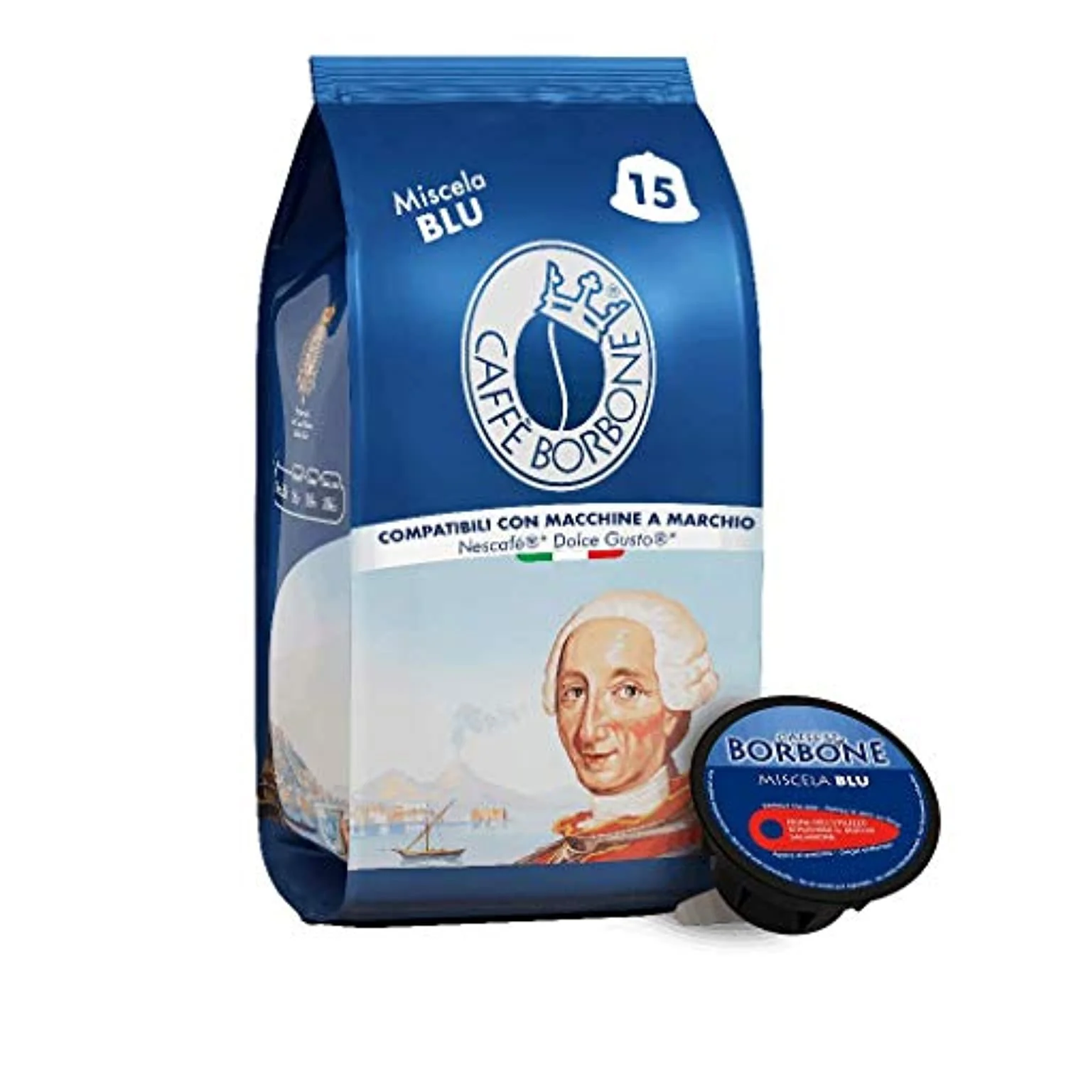 [CBDGB90] Caffe Borbone Dolce Gusto Compatible capsules Blue Blend 90 Capsules
