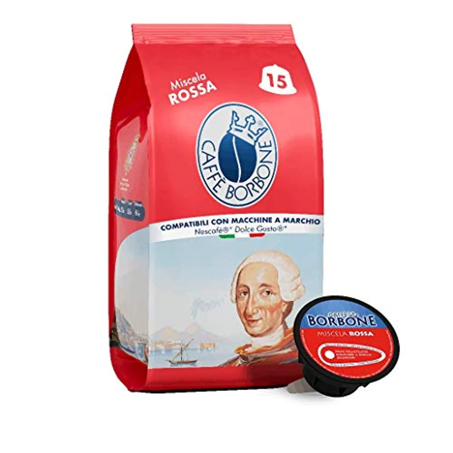 [CBDGR90] Caffe Borbone Dolce Gusto Compatible capsules Red Blend 90 Capsules