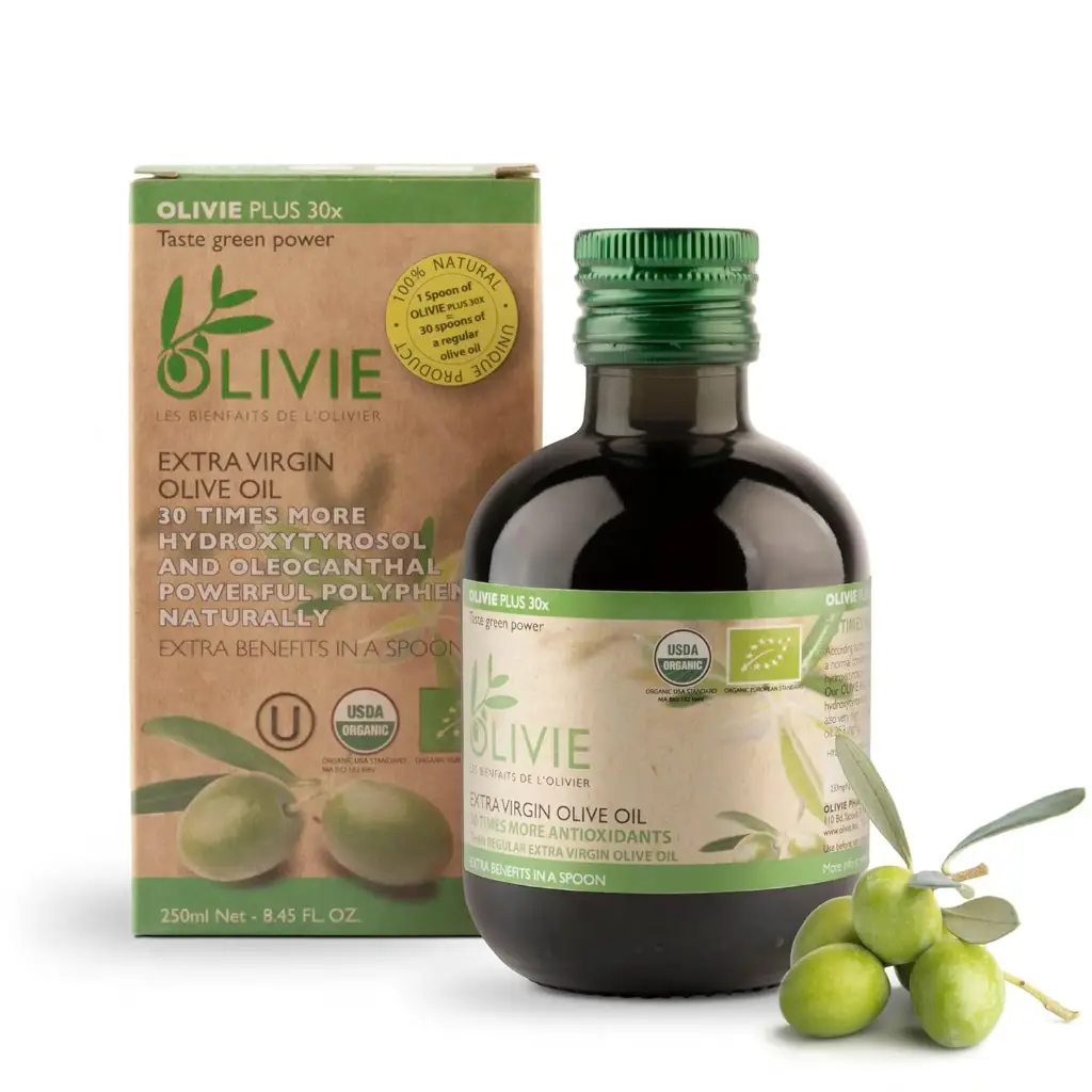 Olivie Plus 30X - Organic Extra Virgin Olive Oil - 250ml | Seba Store