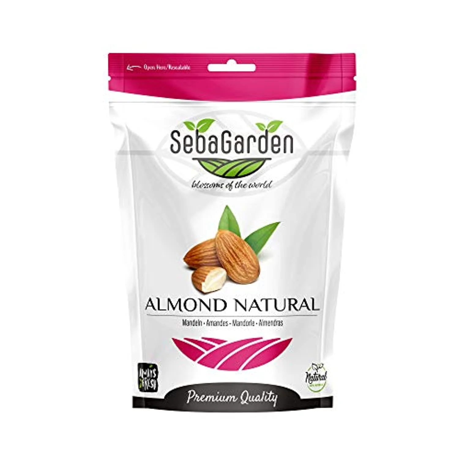 [SG001] Seba Garden Californian Almonds Raw 1 kg