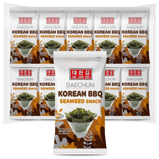 [DCS006] DAECHUN SEaweed Snack BBQ Pack of 20